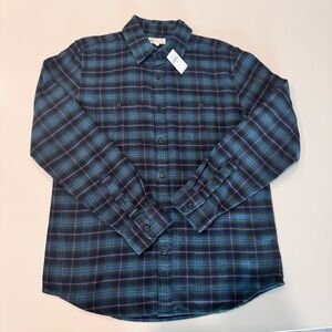 GAP Men's Blue/Green Plaid Button Down Shirt